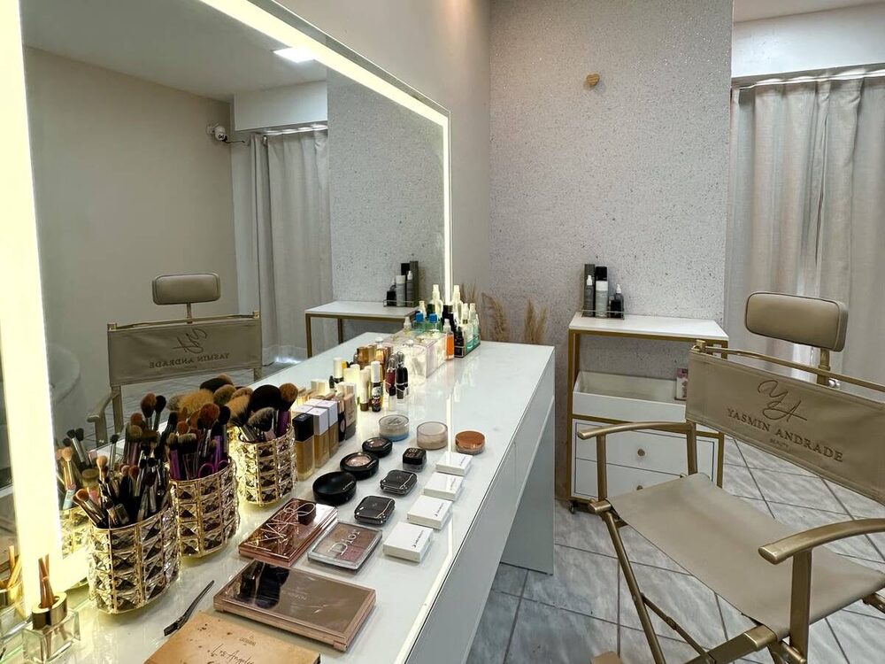 Espaço de atendimento de Yasmin Andrade Beauty em Fortaleza